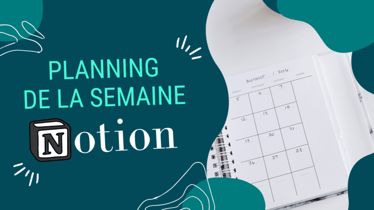 Lire la suite à propos de l’article Calendrier des tâches de la semaine dans Notion