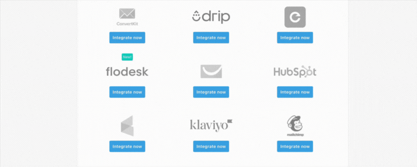 Liste des intégrations disponibles dans ThriveCart pour connecter tes pages de paiement à ton emailing, CRM, paiements et automatisations.
